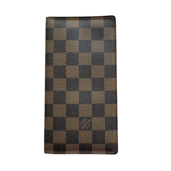 Louis Vuitton Other - Louis Vuitton Men’s Damier Ebene Brown Long Card Holder Wallet Bifold With COA